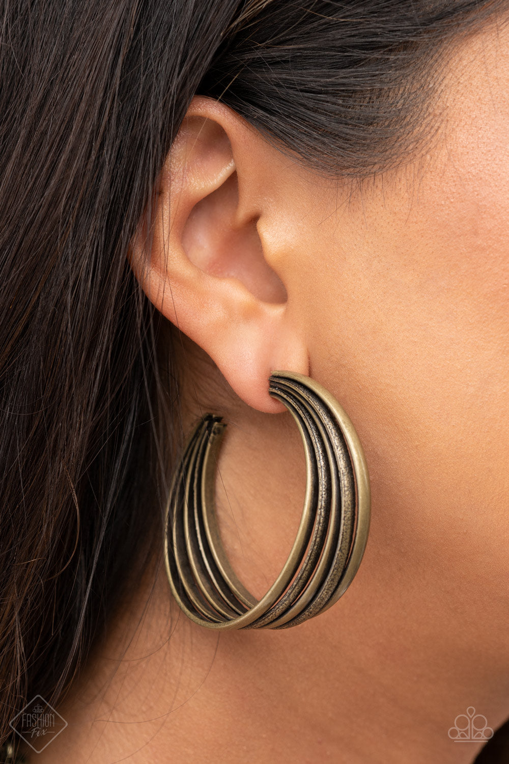 Paparazzi ♥ In Sync - Brass ♥  Earrings