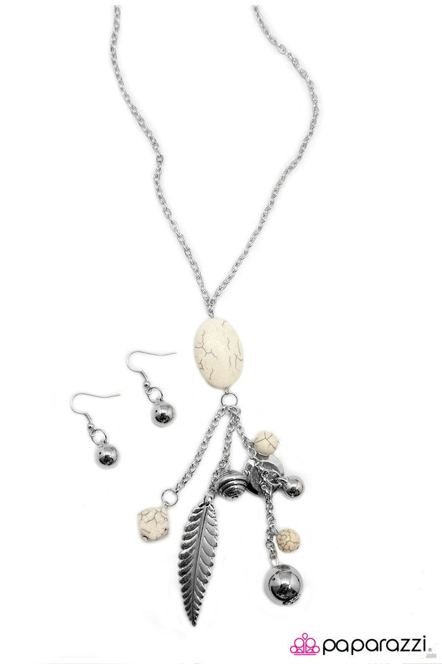 Paparazzi ♥ Rock Of Ages - White ♥ Necklace