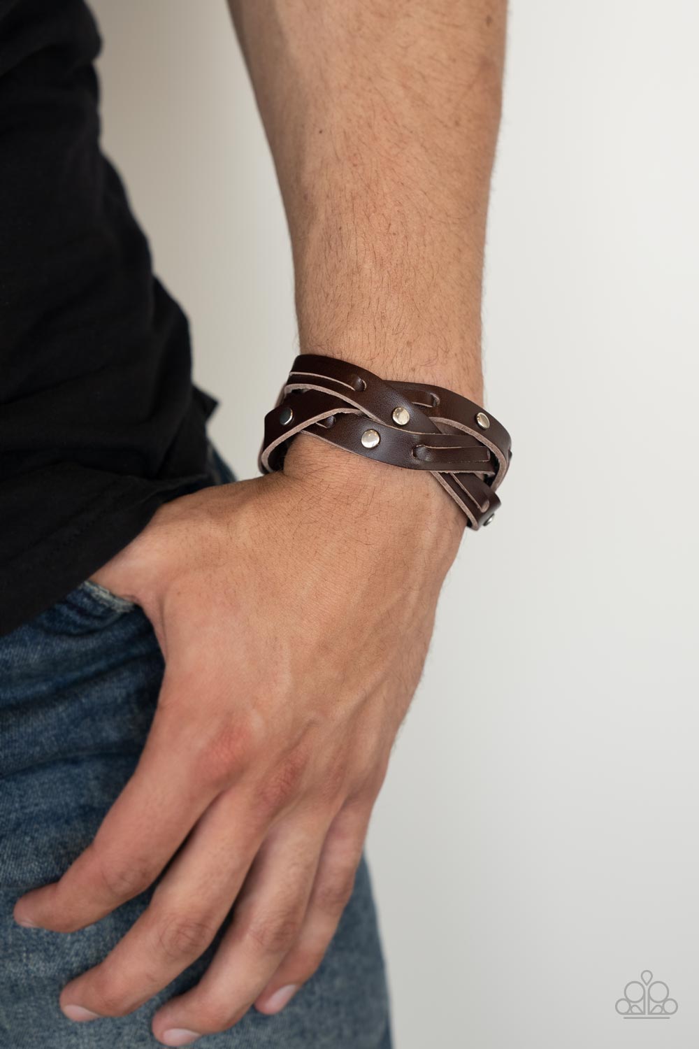 Paparazzi ♥ Rugged Roundup - Brown ♥  Bracelet