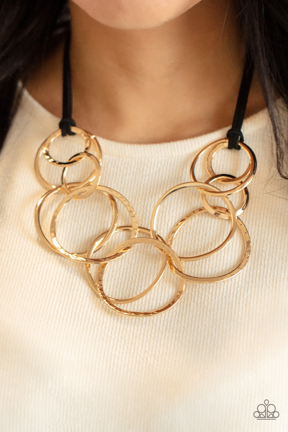 Paparazzi ♥ Spiraling Out of COUTURE - Gold ♥  Necklace