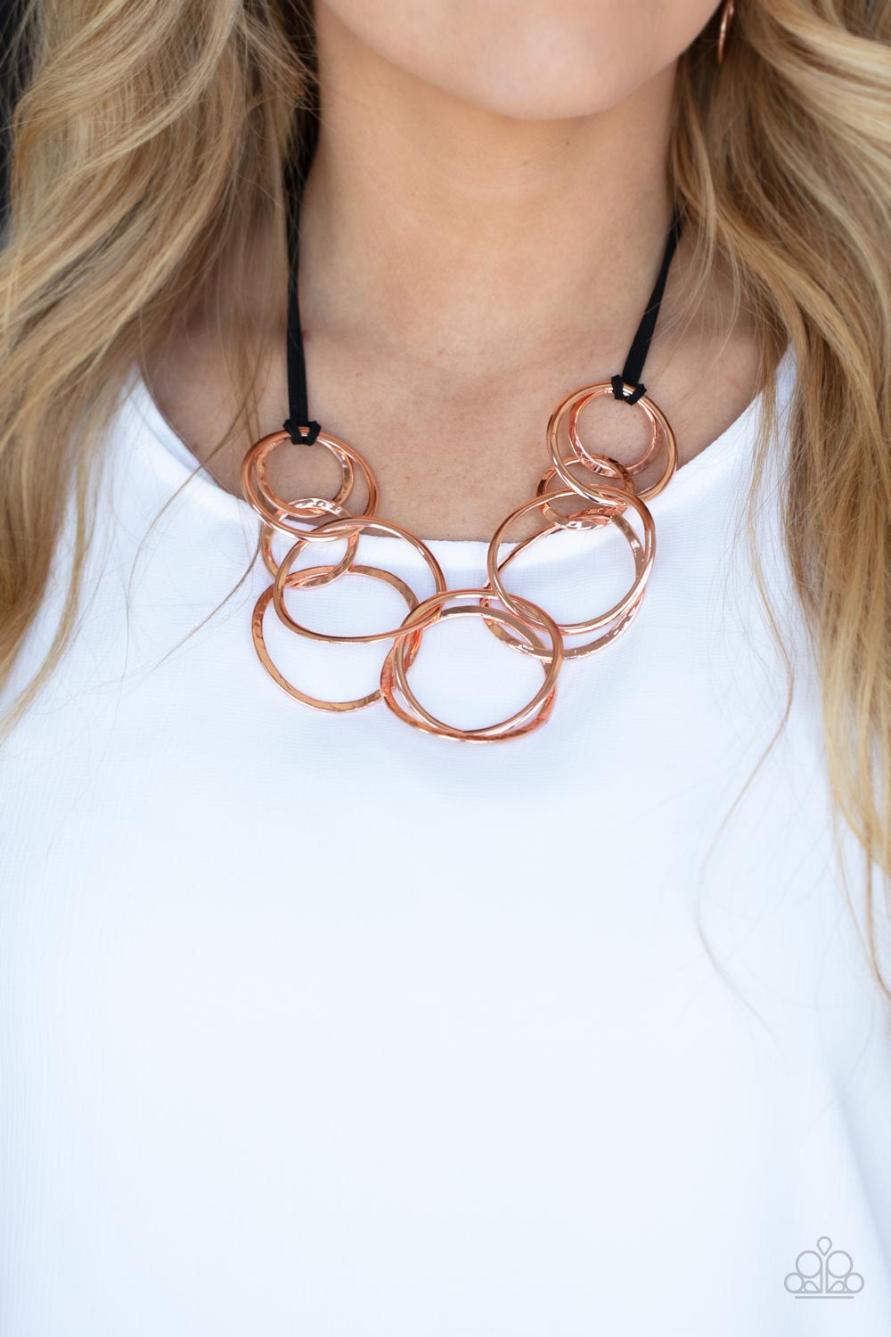 Paparazzi ♥ Spiraling Out of COUTURE - Copper ♥  Necklace
