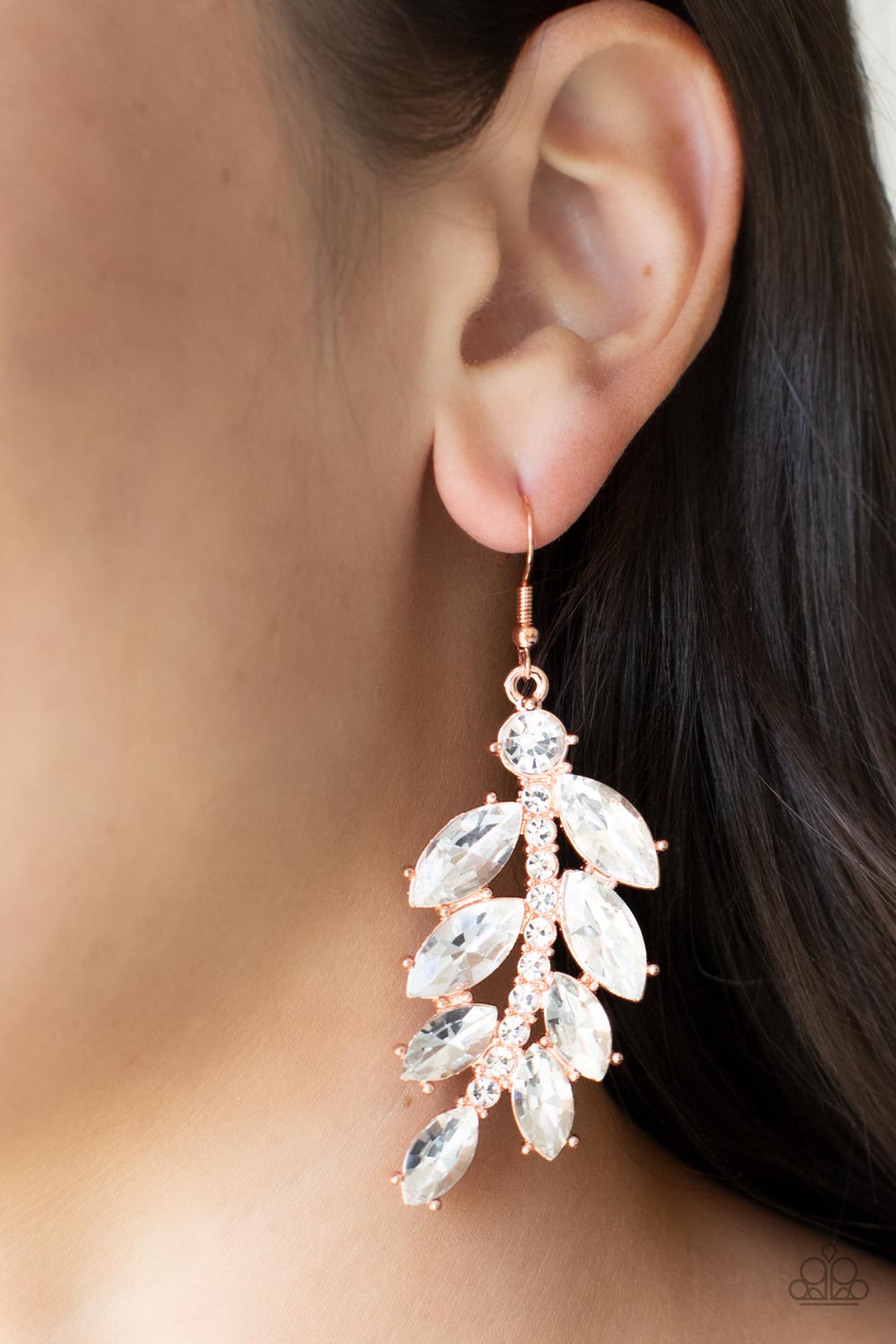 Paparazzi ♥ Ice Garden Gala - Copper ♥  Earrings