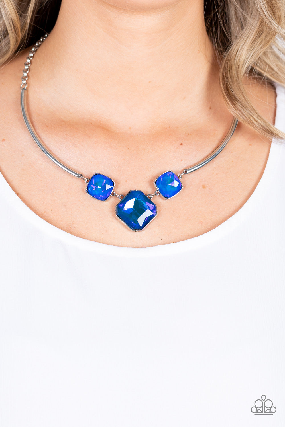 Paparazzi ♥ Divine IRIDESCENCE - Blue ♥  Necklace