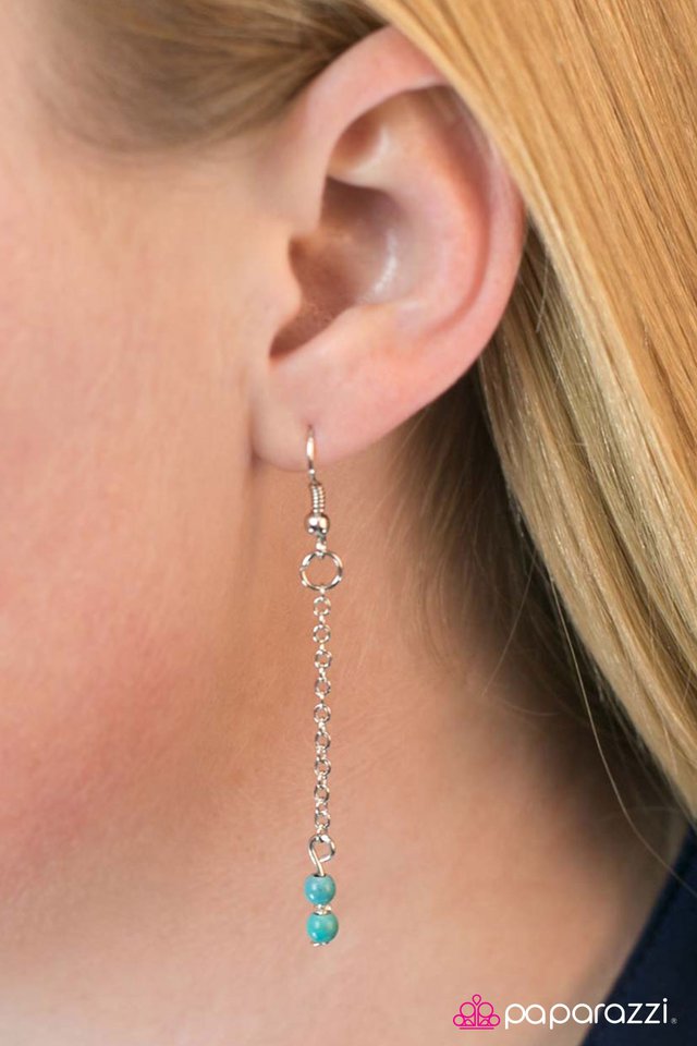 Paparazzi ♥ Desert Diablo - Blue ♥ Necklace