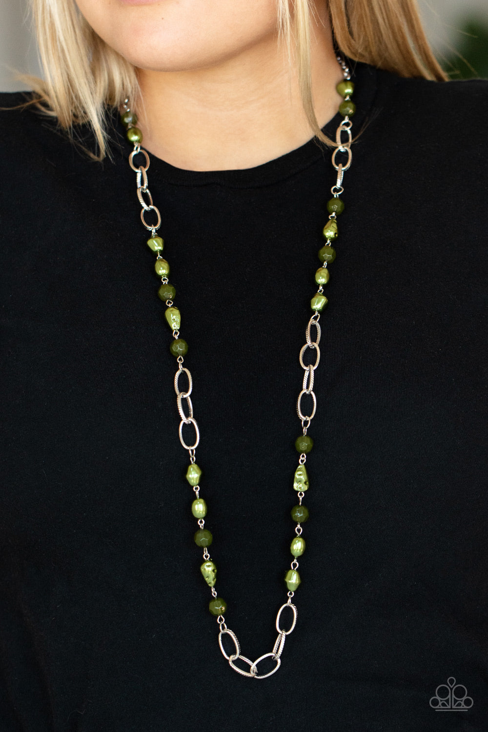 Paparazzi ♥ Tea Party Tango - Green ♥  Necklace