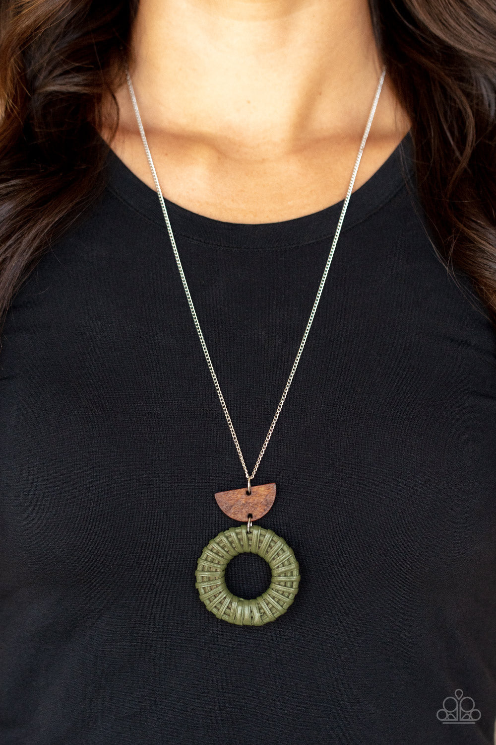 Paparazzi ♥ Homespun Stylist - Green ♥  Necklace