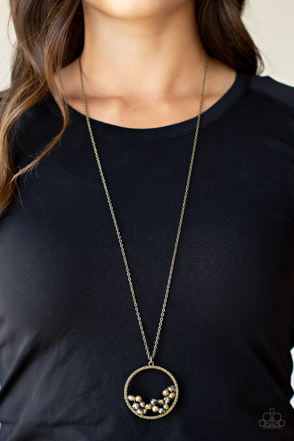 Paparazzi ♥ Galactic Glow - Brass ♥  Necklace