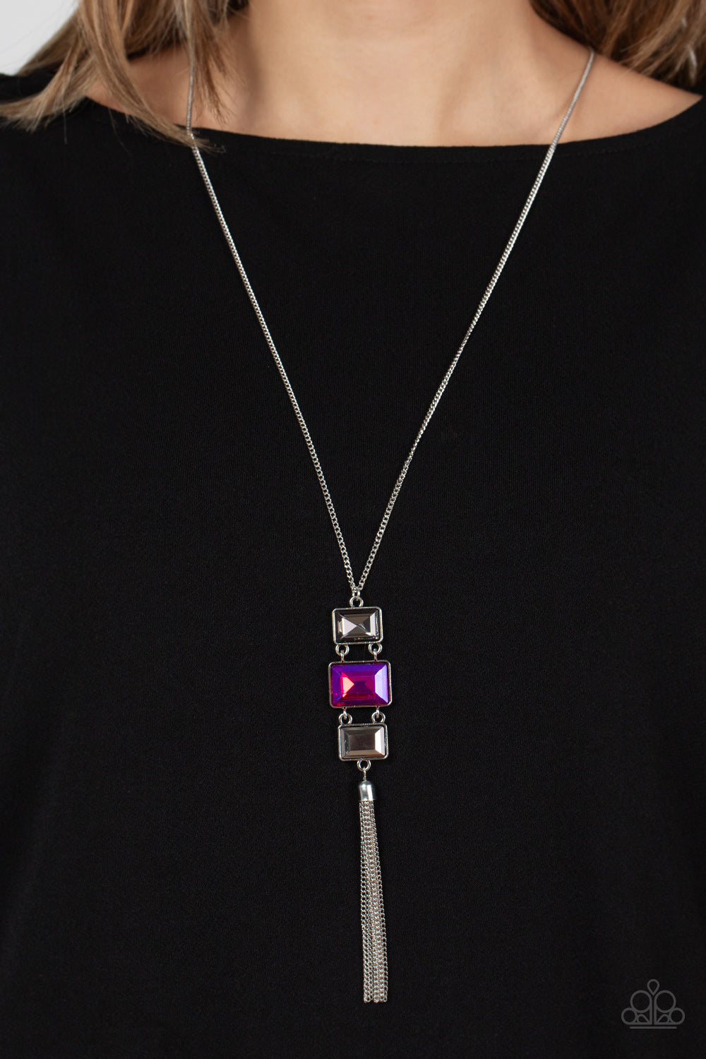 Paparazzi ♥ Uptown Totem - Pink ♥  Necklace