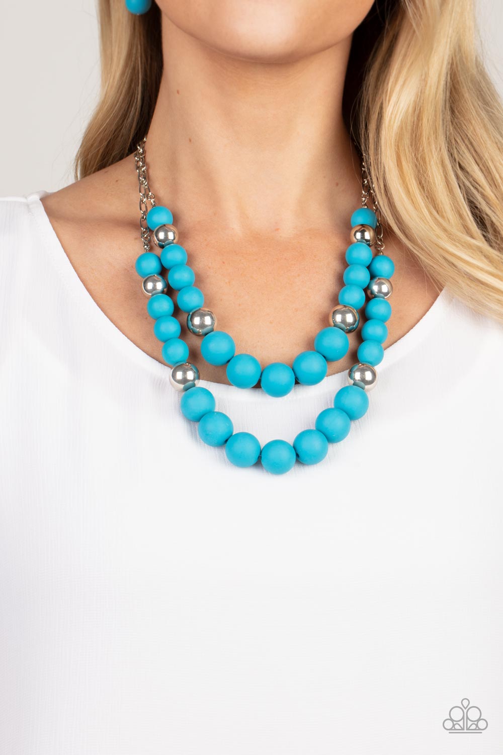Paparazzi ♥ Vivid Vanity - Blue ♥  Necklace