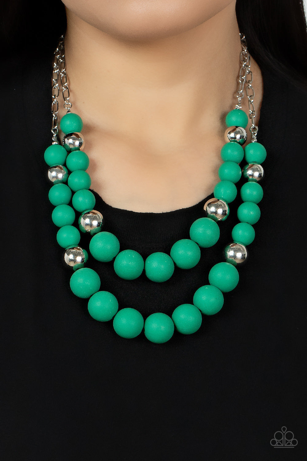 Paparazzi ♥ Vivid Vanity - Green ♥  Necklace