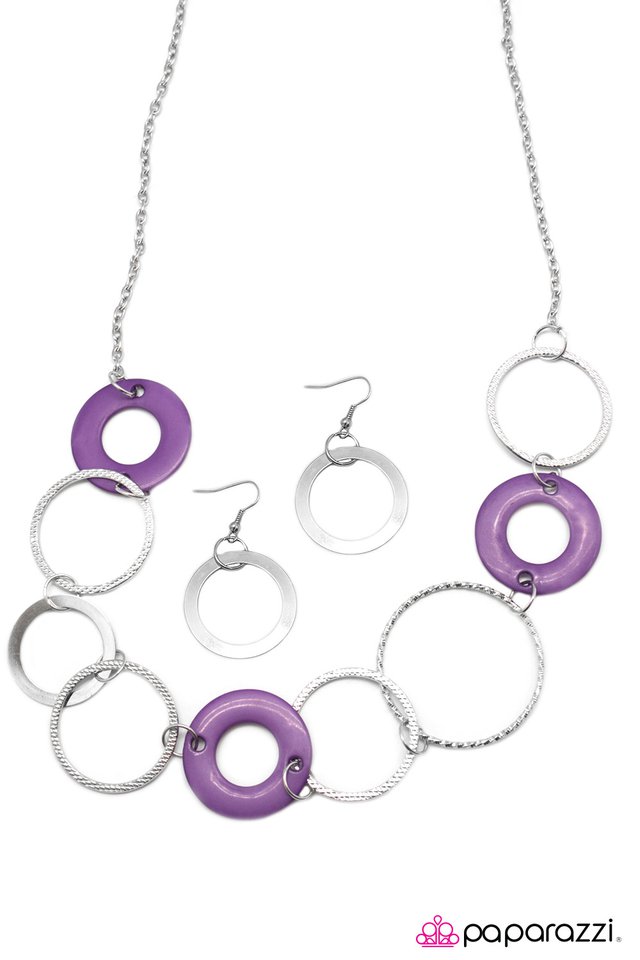 Paparazzi ♥ Three Ring Circus - Purple ♥ Necklace