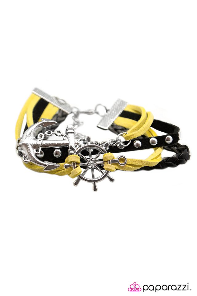 Paparazzi ♥ Anchors Away - Yellow ♥ Bracelet