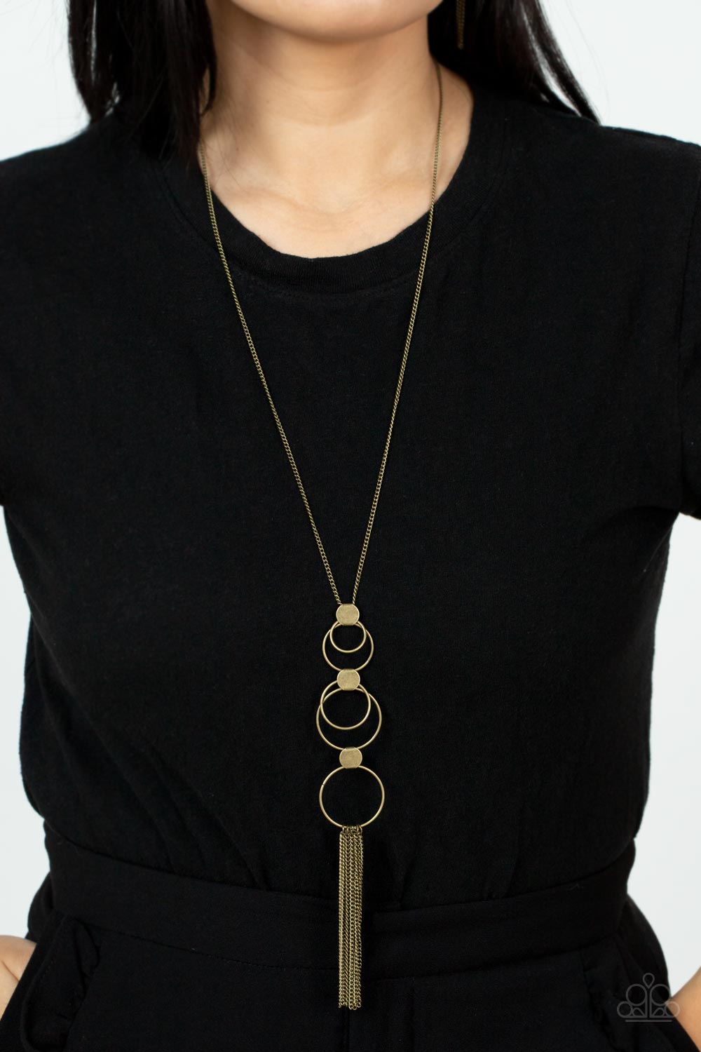 Paparazzi ♥ Join The Circle - Brass ♥  Necklace