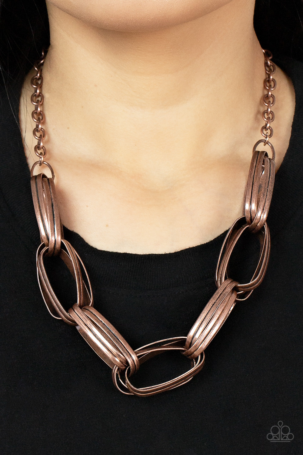 Paparazzi ♥ Fiercely Flexing - Copper ♥  Necklace
