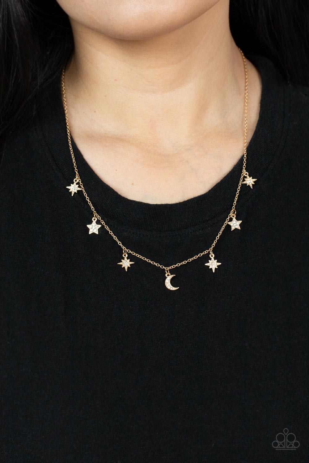 Paparazzi ♥ Cosmic Runway - Gold ♥  Necklace