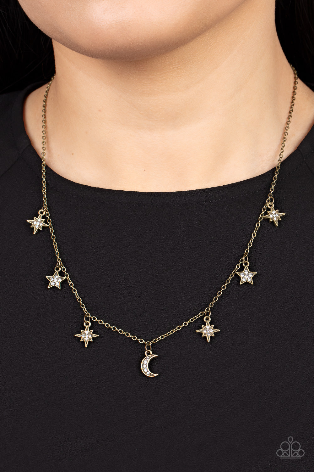Paparazzi ♥ Cosmic Runway - Brass ♥  Necklace
