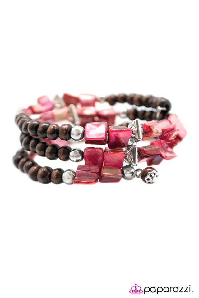Paparazzi ♥ Downward Spiral - Red ♥ Bracelet