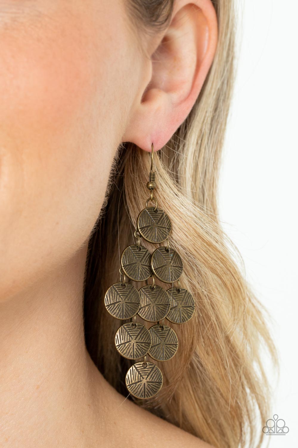 *Ordered 7/14* Paparazzi ♥ How CHIME Flies - Brass ♥  Earrings