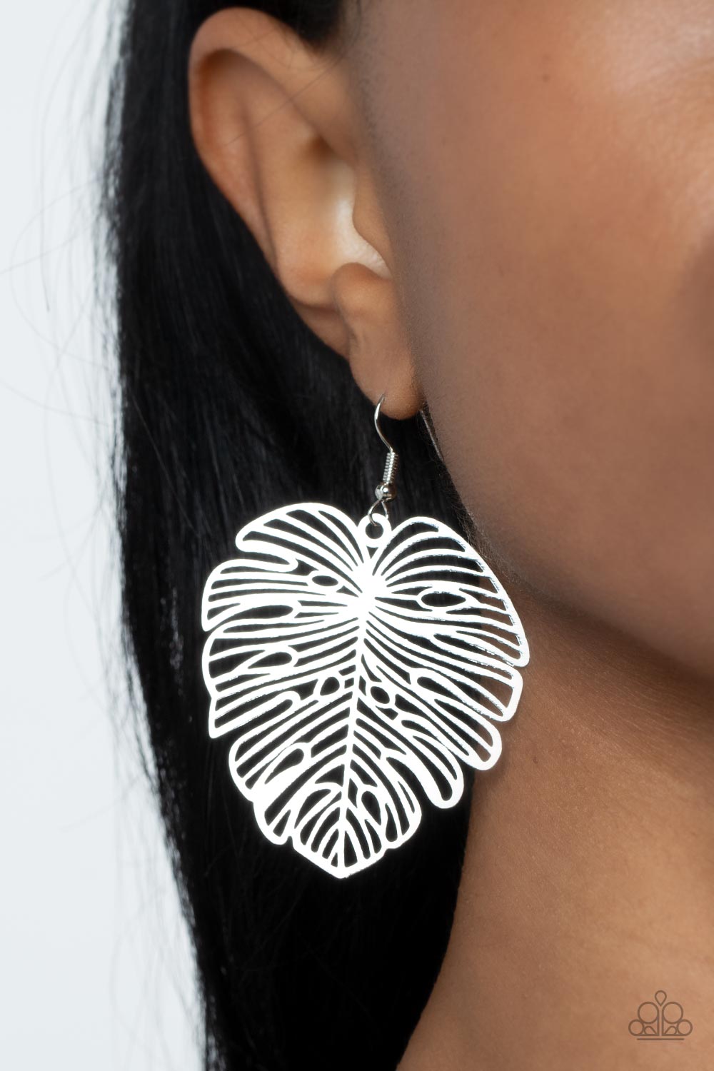 Paparazzi ♥ Palm Palmistry - Silver ♥  Earrings