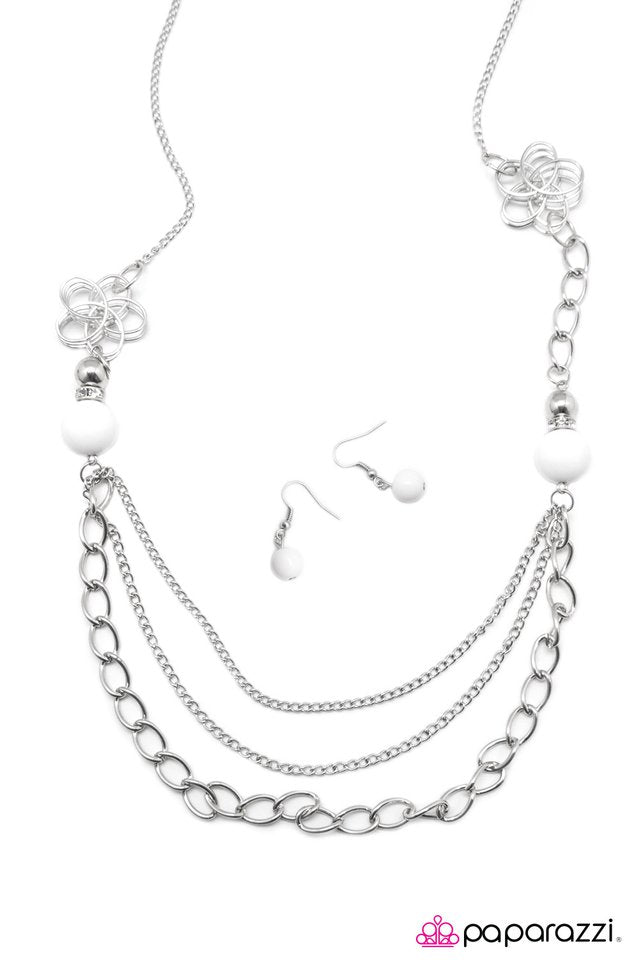 Paparazzi ♥ Truly, Madly, Deeply - White ♥ Necklace