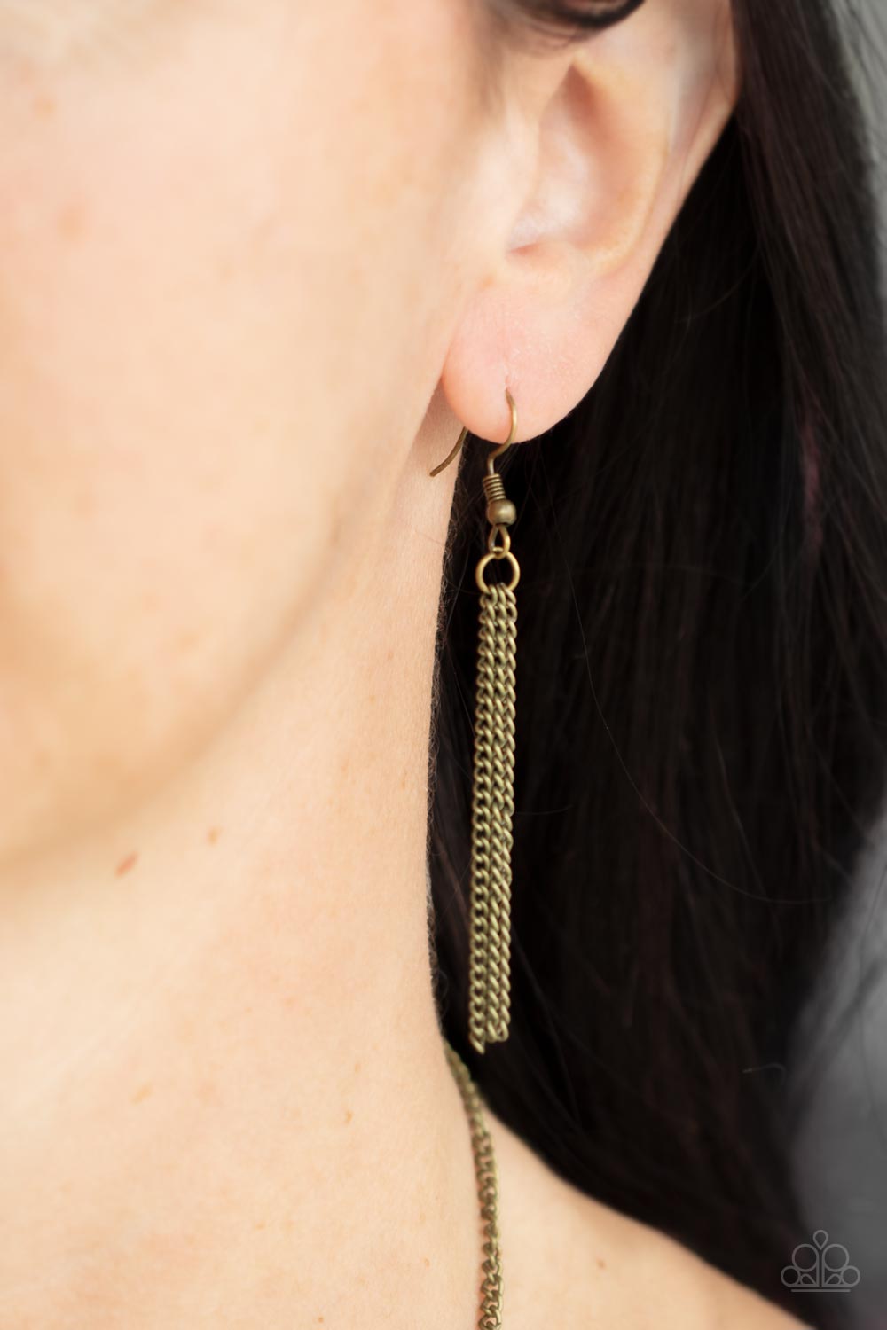 Paparazzi ♥ Pebble Me Pretty - Brass ♥  Necklace