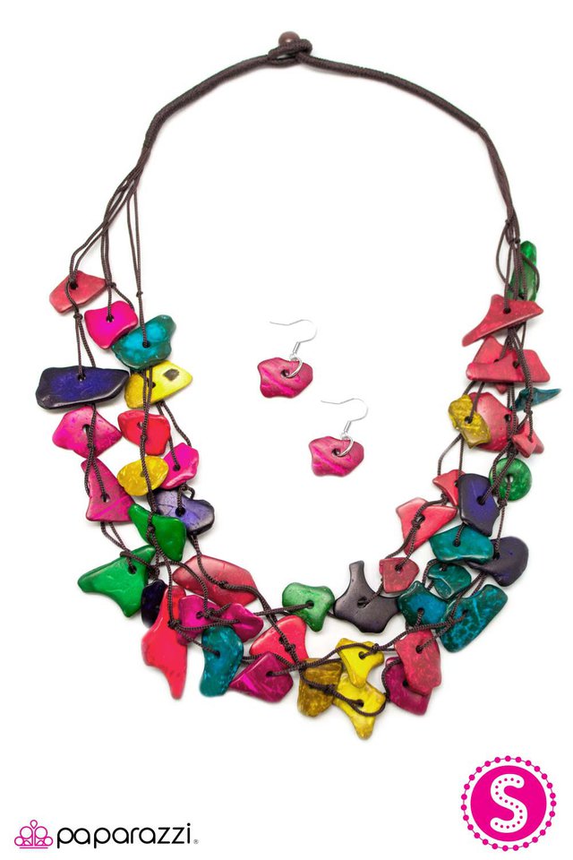 Paparazzi ♥ All Wood Things... - Multi ♥ Necklace