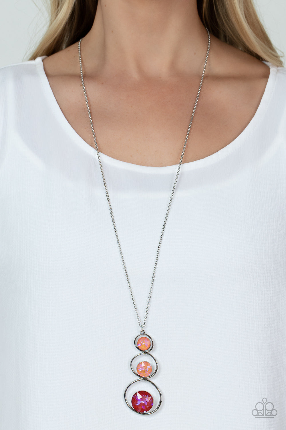 Paparazzi ♥ Celestial Courtier - Orange ♥  Necklace