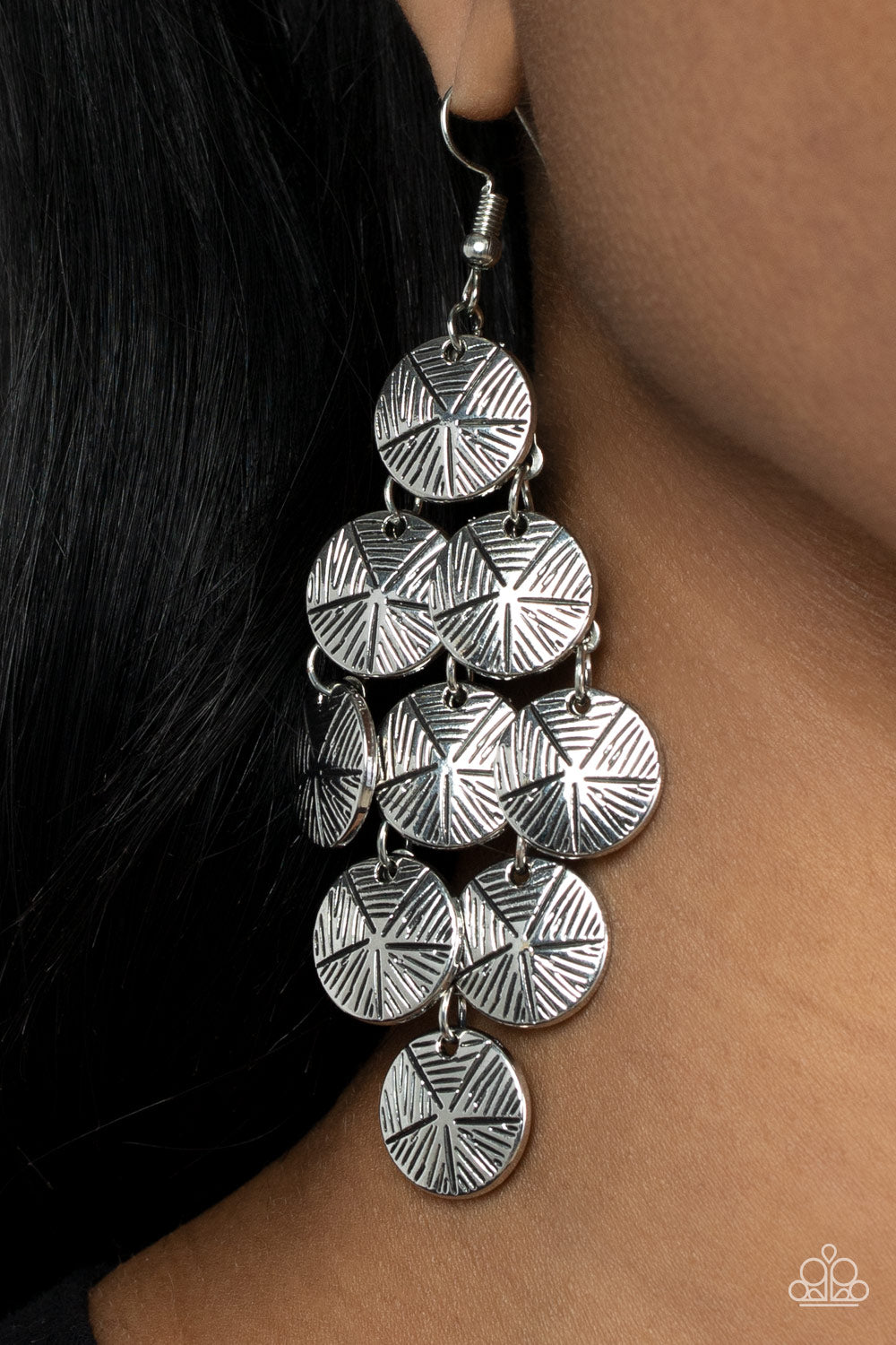Paparazzi ♥ How CHIME Flies - Silver ♥  Earrings