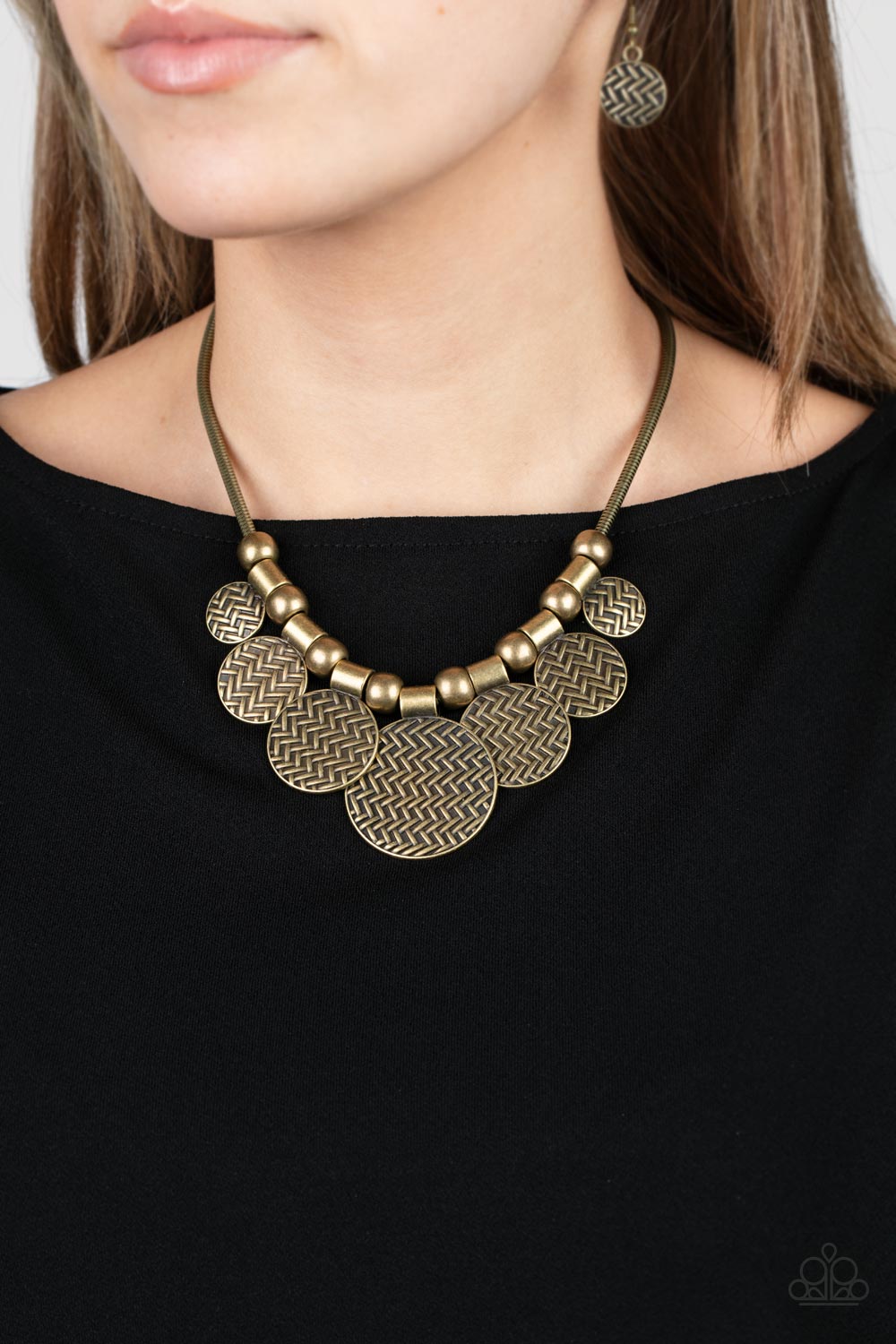 Paparazzi ♥ Indigenously Urban - Brass ♥  Necklace