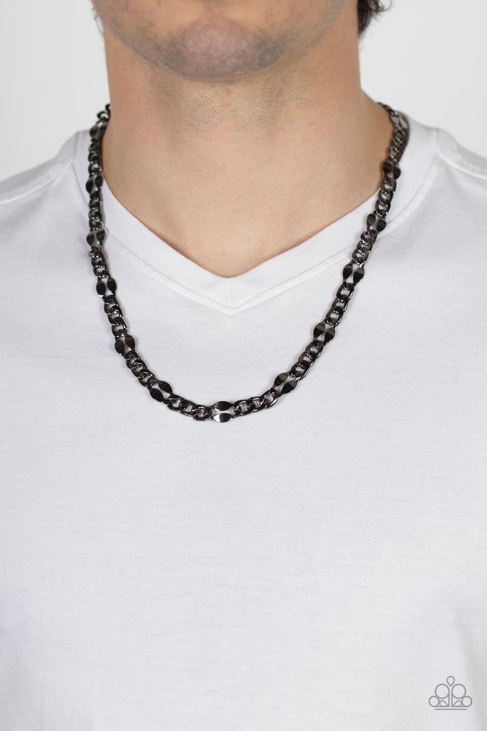Paparazzi ♥ G.O.A.T - Black ♥  Mens Necklace