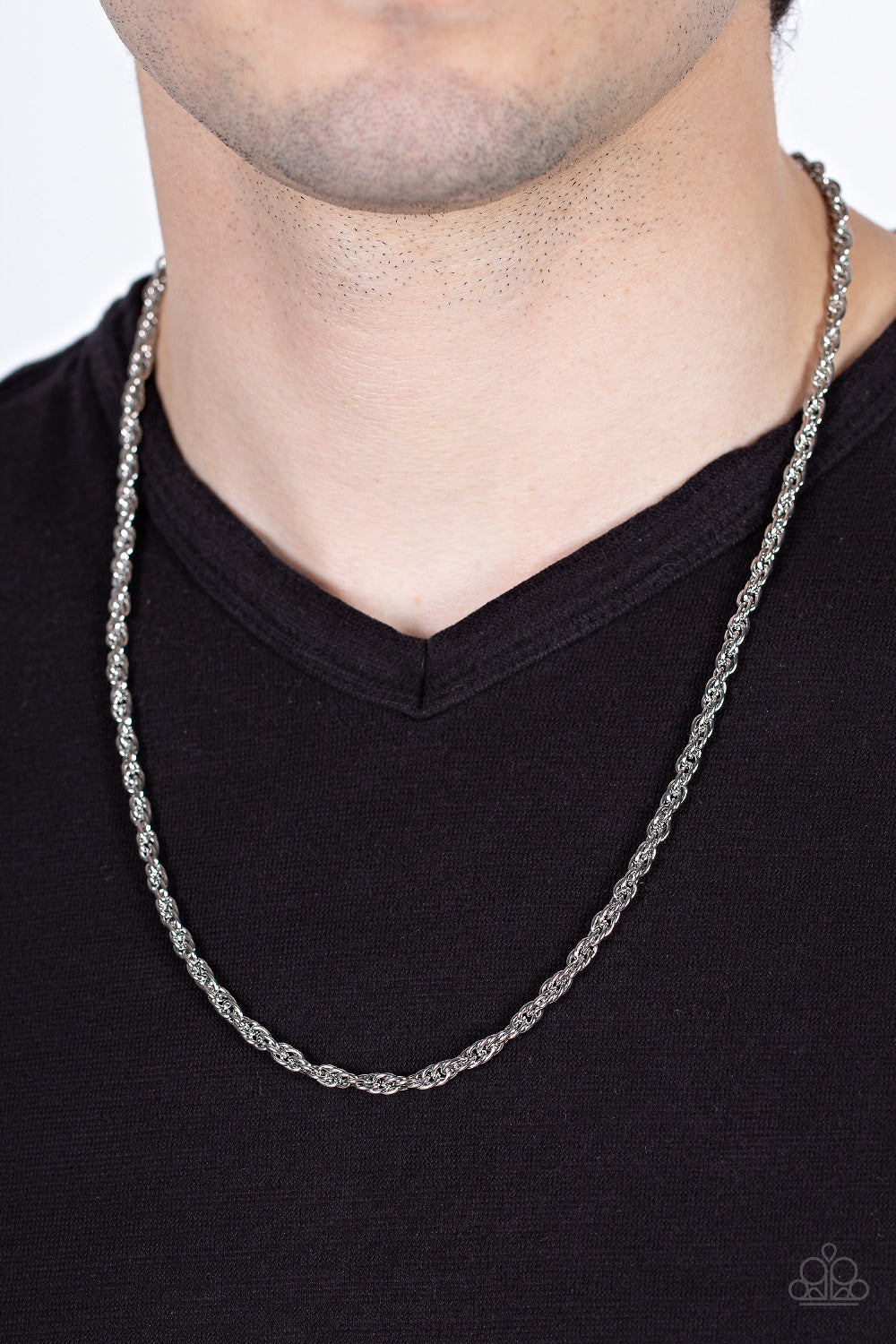 Paparazzi ♥ Industrial Interval - Silver ♥  Mens Necklace