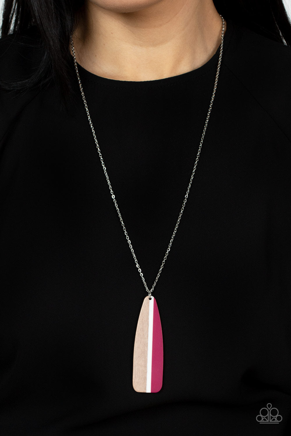 Paparazzi ♥ Grab a Paddle - Pink ♥  Necklace