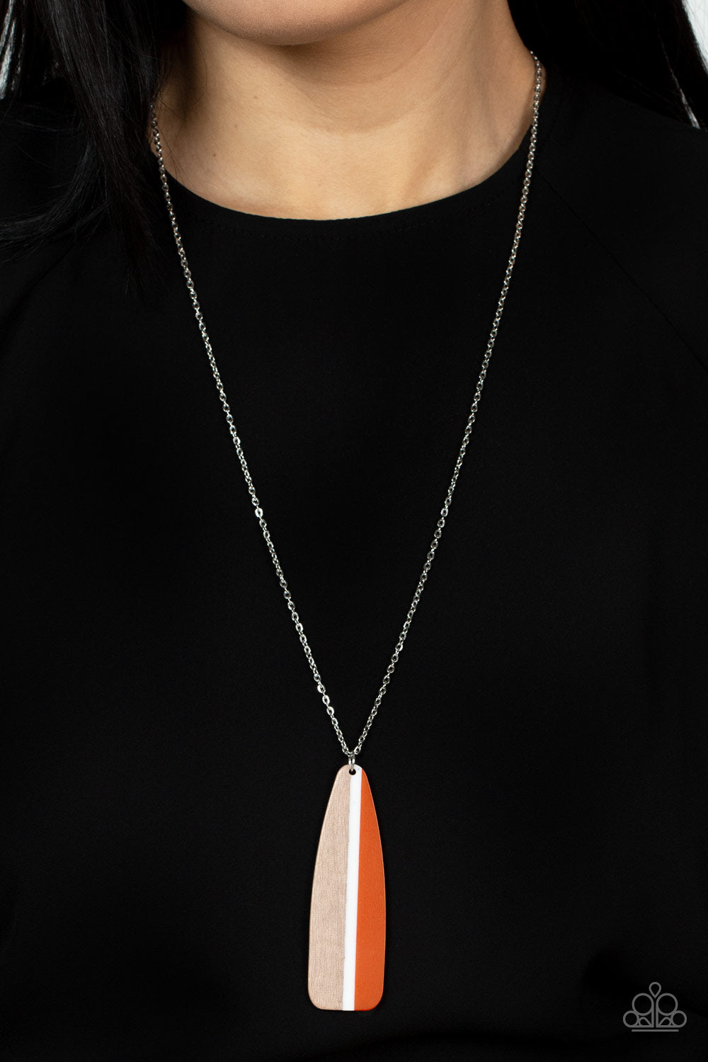 Paparazzi ♥ Grab a Paddle - Orange ♥  Necklace