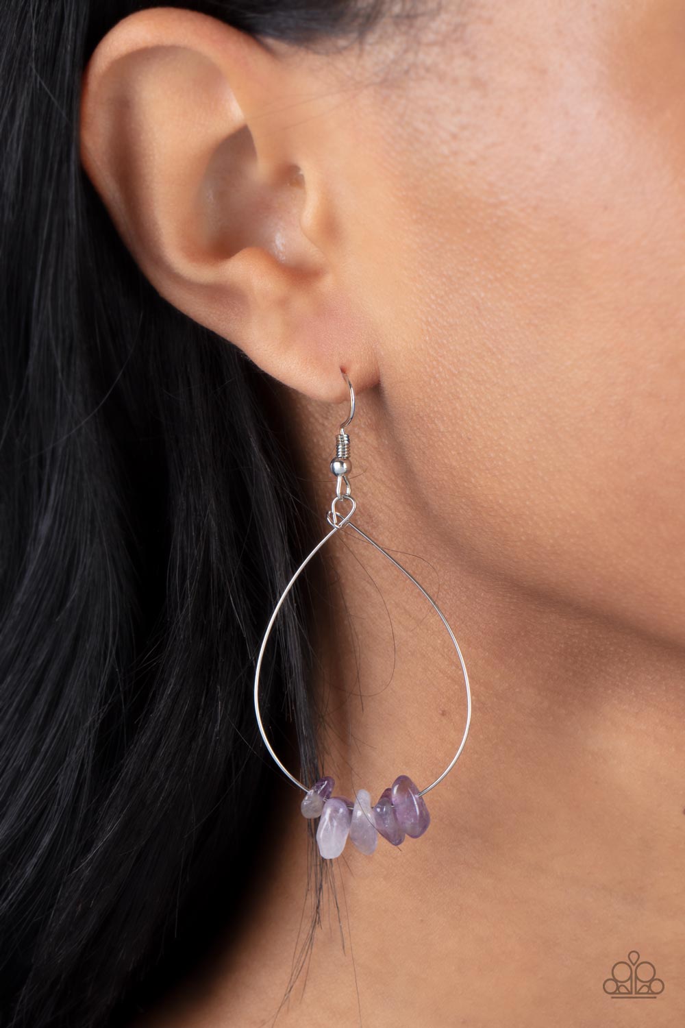 Paparazzi ♥ South Beach Serenity - Purple ♥  Earrings