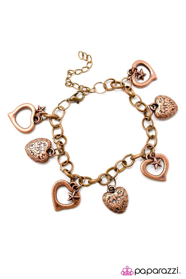 Paparazzi ♥ What The Heart Wants - Copper ♥ Bracelet