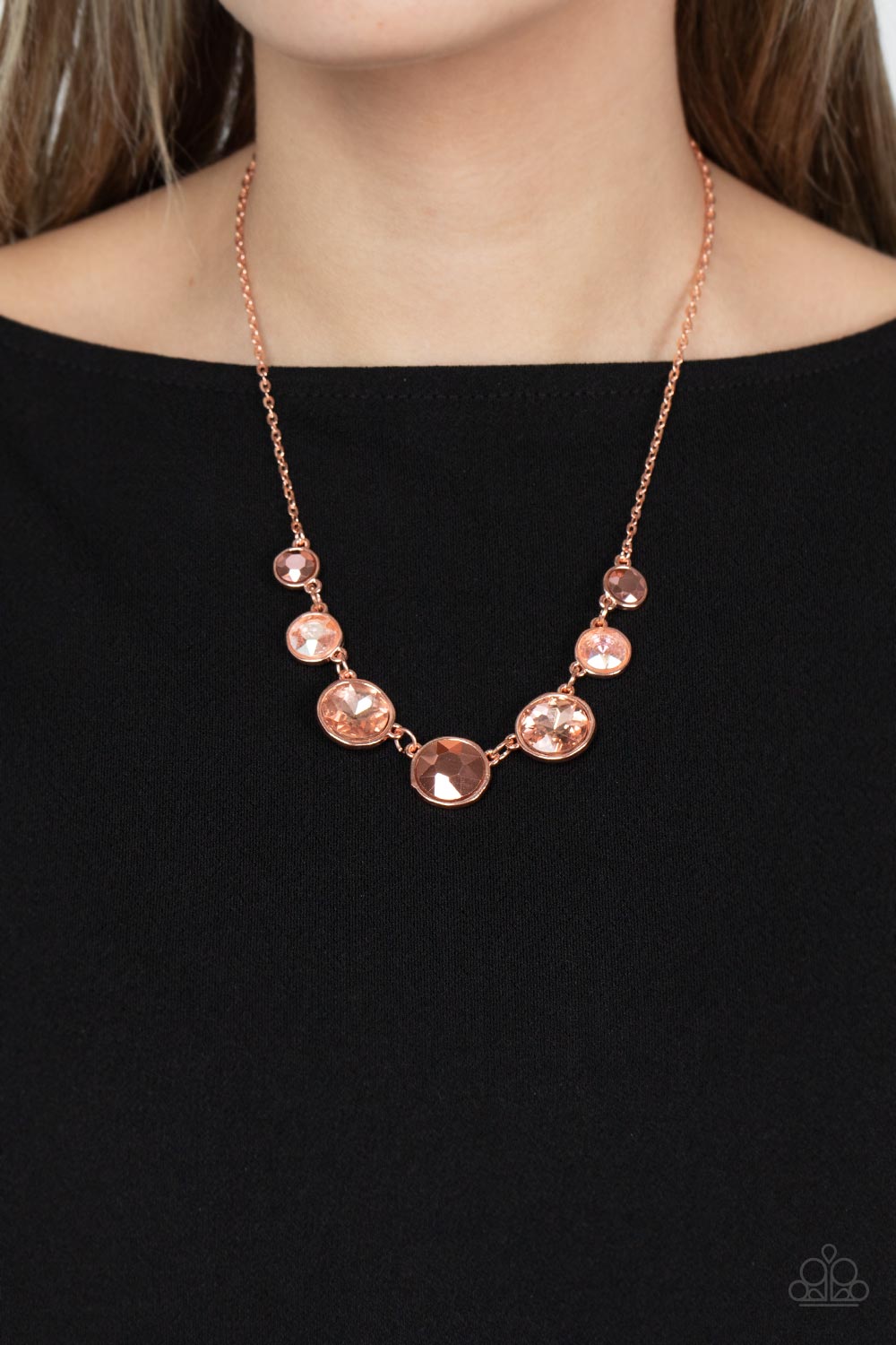 Paparazzi ♥ Pampered Powerhouse - Copper ♥ Necklace – LisaAbercrombie