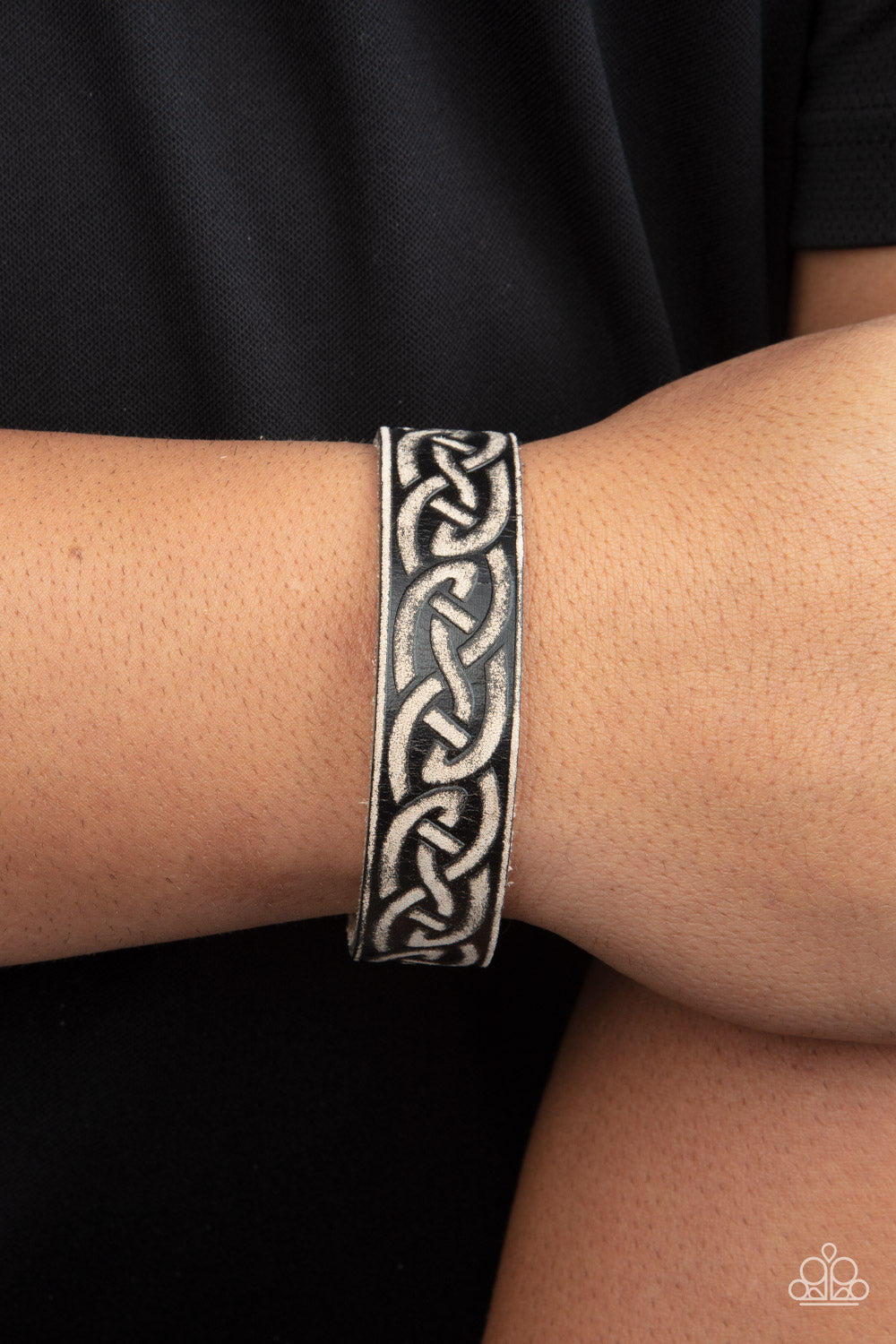 Paparazzi ♥ Rebel Runes - Black ♥  Bracelet