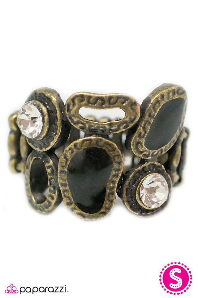 Paparazzi ♥ Double Vision - Brass ♥ Ring