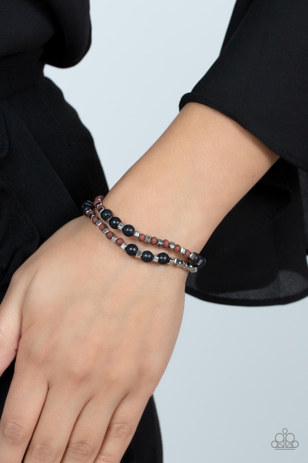 Paparazzi ♥ Backcountry Beauty - Black ♥  Bracelet