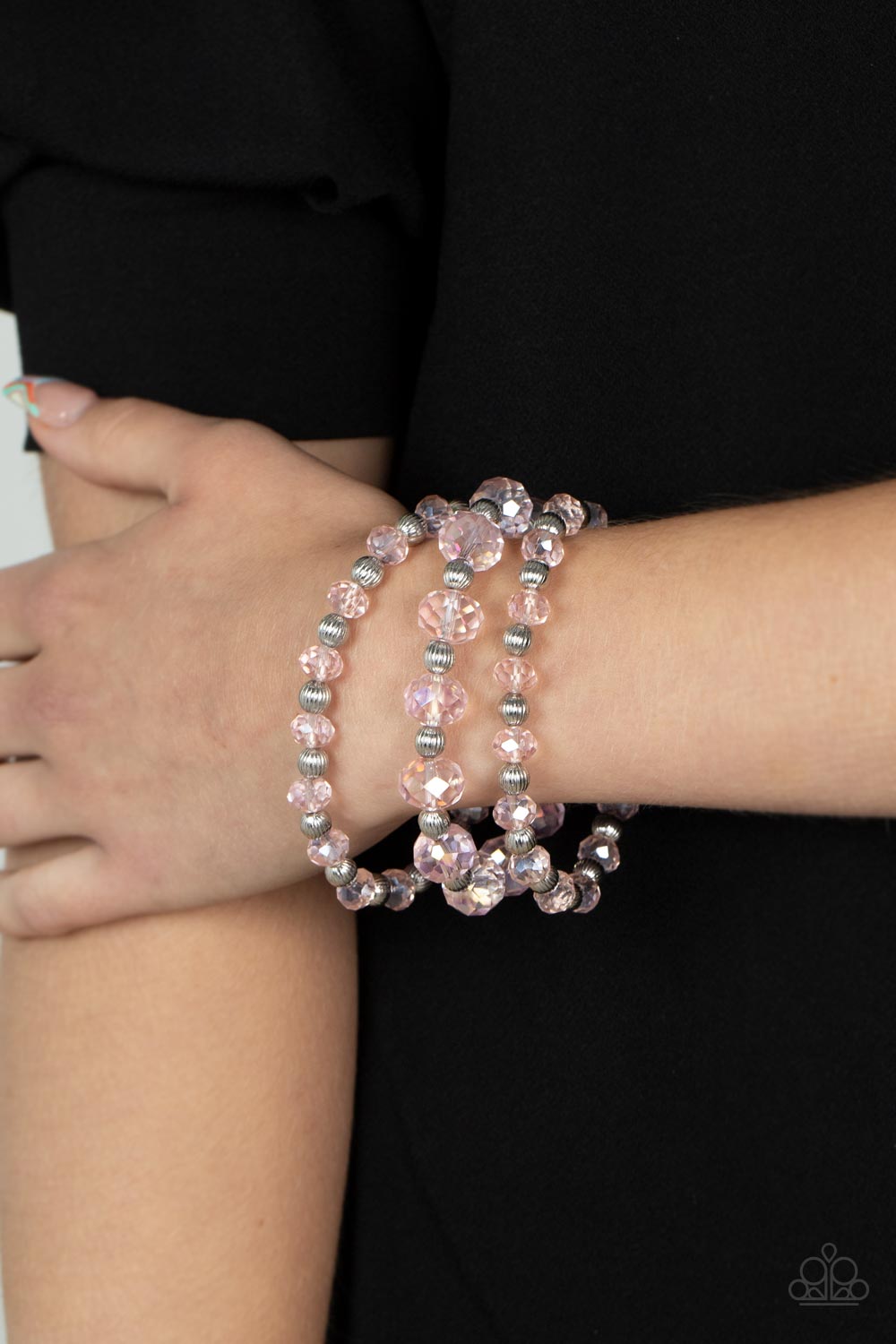 Paparazzi ♥ Eiffel Tower Tryst - Pink ♥  Bracelet