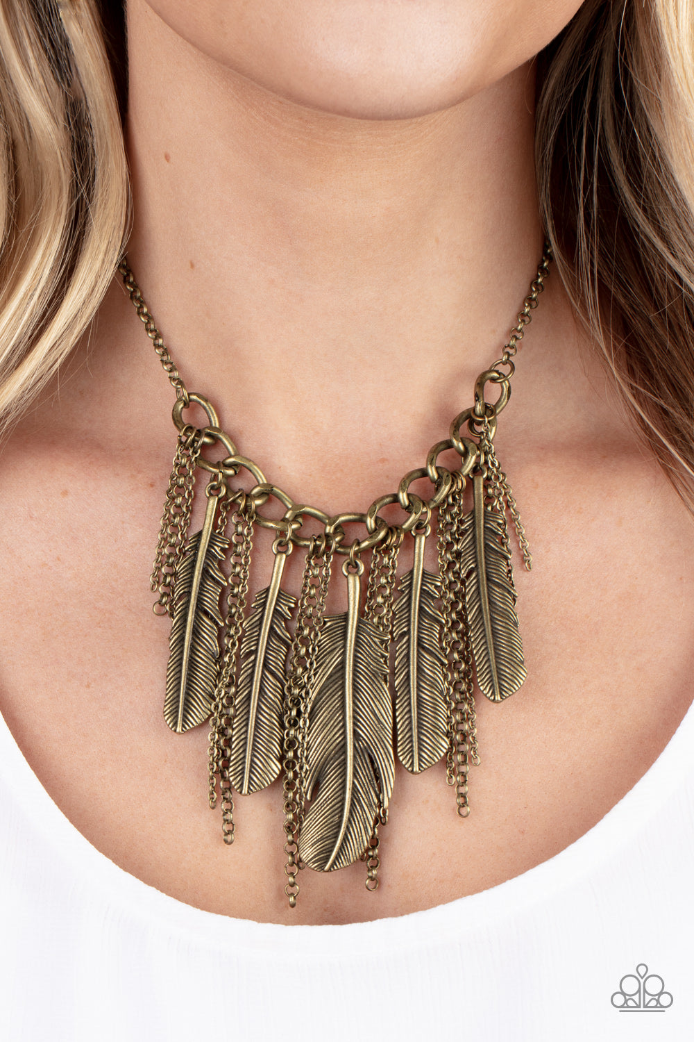 Paparazzi ♥ NEST Friends Forever - Brass ♥  Necklace