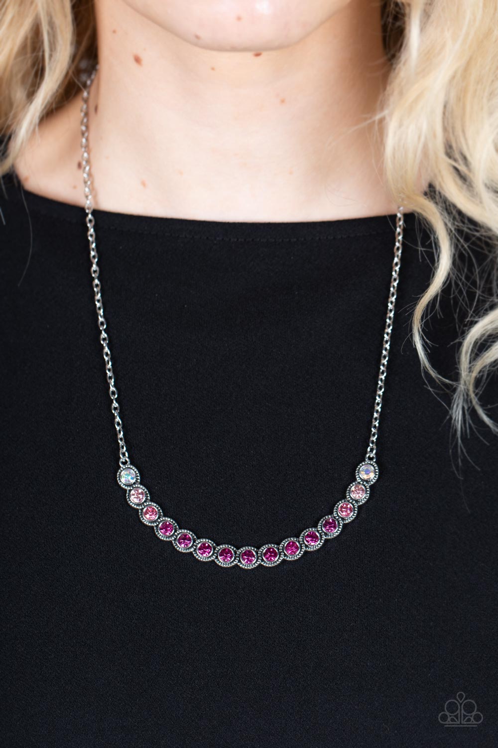 Paparazzi ♥ Throwing SHADES - Pink ♥  Necklace