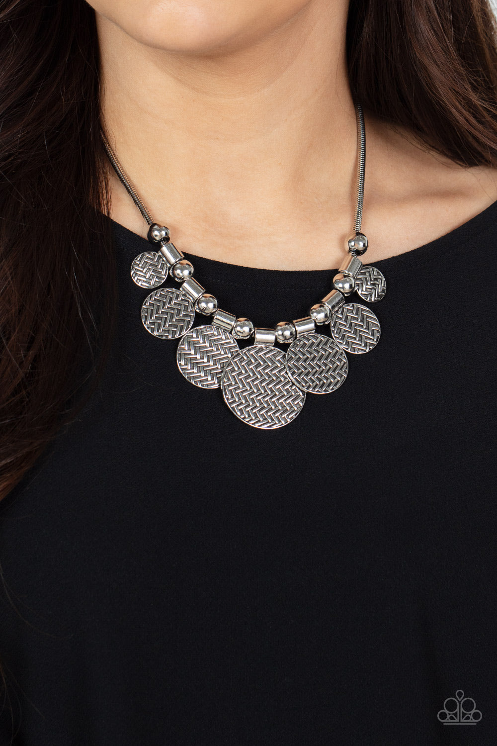 Paparazzi ♥ Indigenously Urban - Silver ♥  Necklace