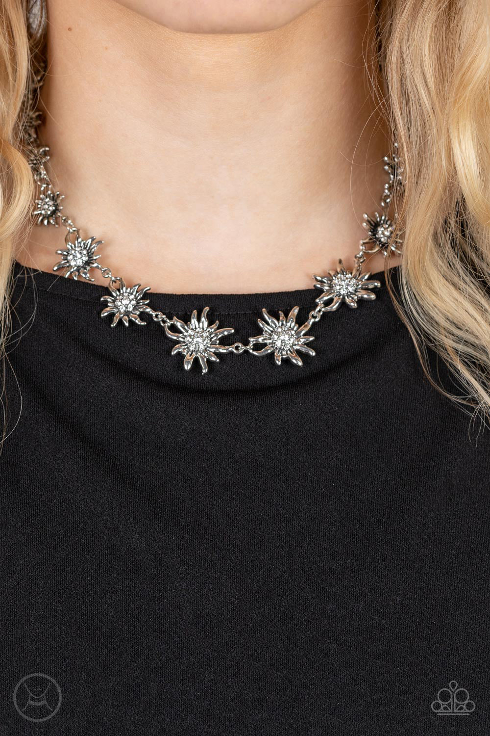 Paparazzi ♥ Get Up and GROW - White ♥  Necklace