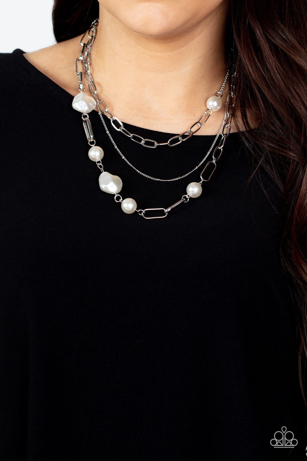 Paparazzi ♥ Modern Innovation - White ♥  Necklace