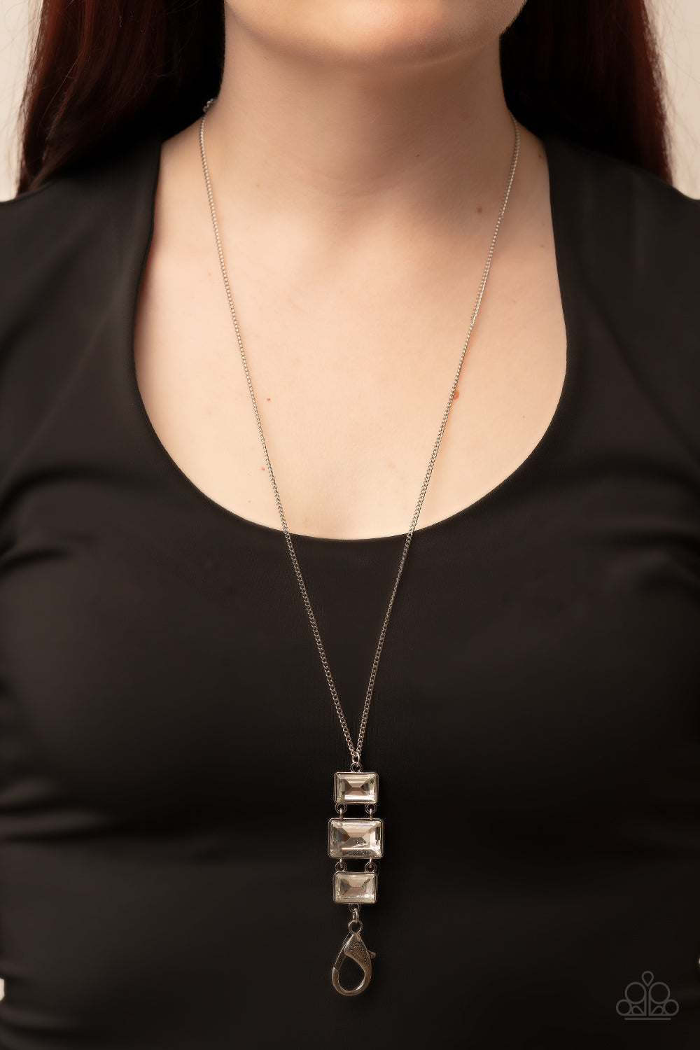 Paparazzi ♥ Uptown Totem - White ♥  Lanyard