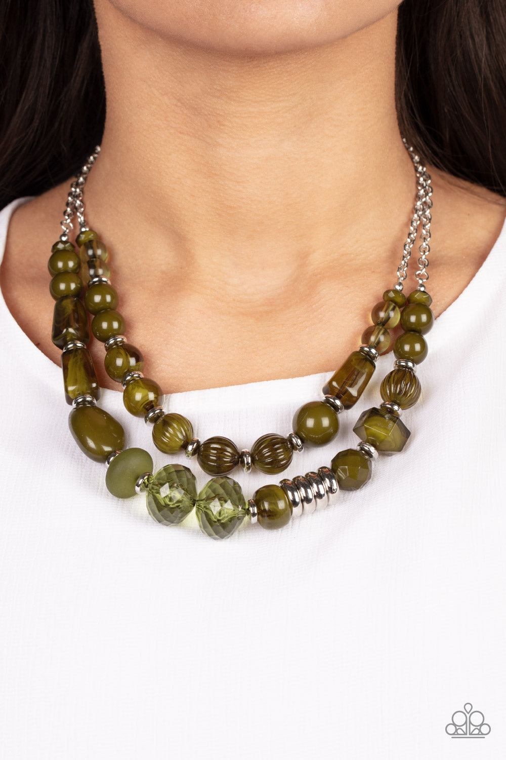 Paparazzi ♥ Pina Colada Paradise - Green ♥  Necklace
