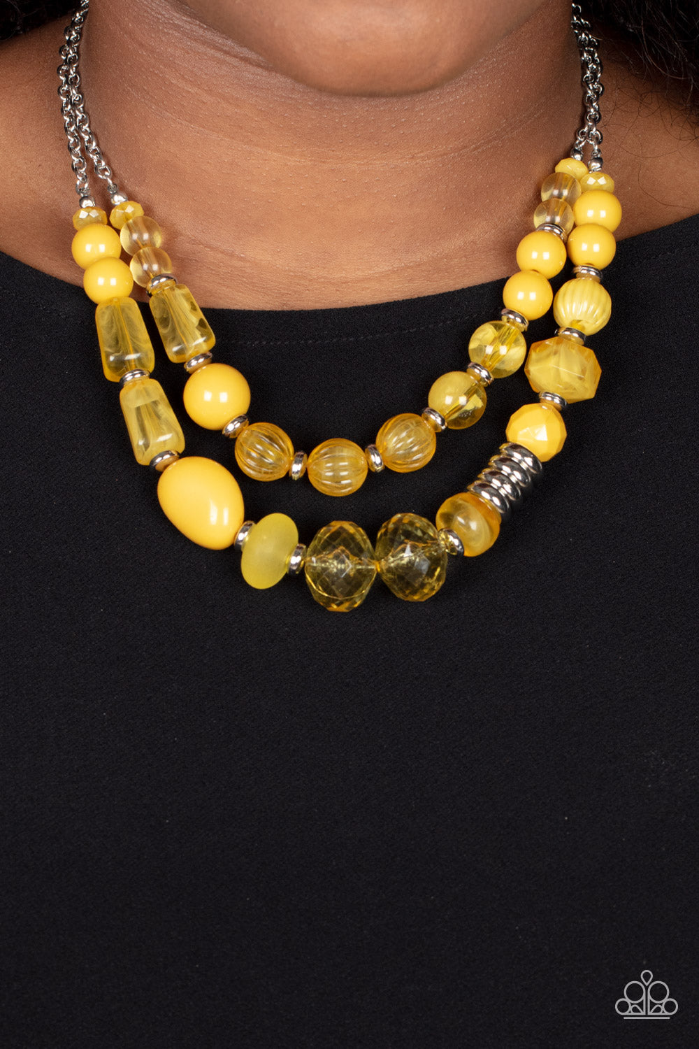 Paparazzi ♥ Pina Colada Paradise - Yellow ♥  Necklace