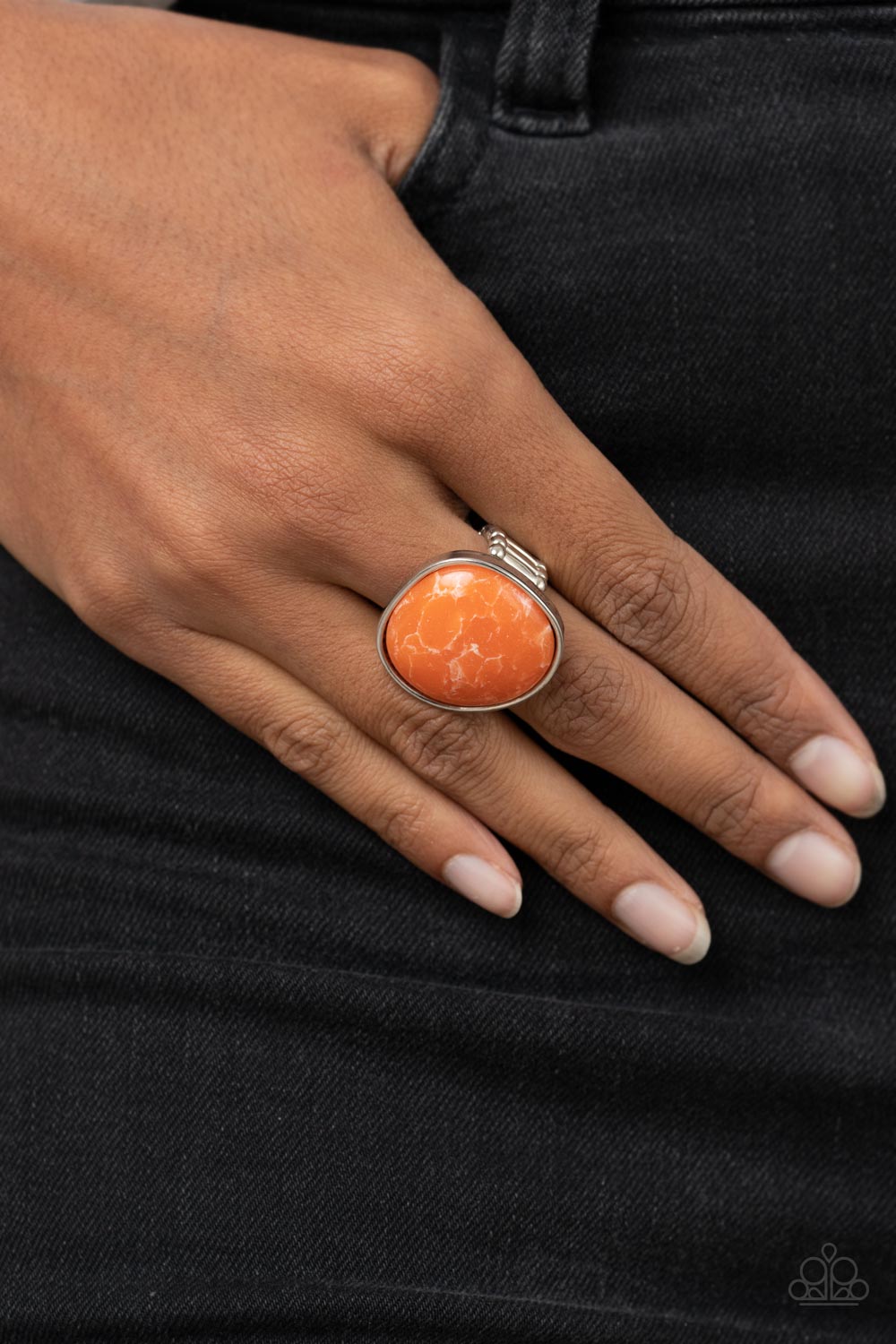 Paparazzi ♥ Aesthetically Authentic - Orange ♥  Ring