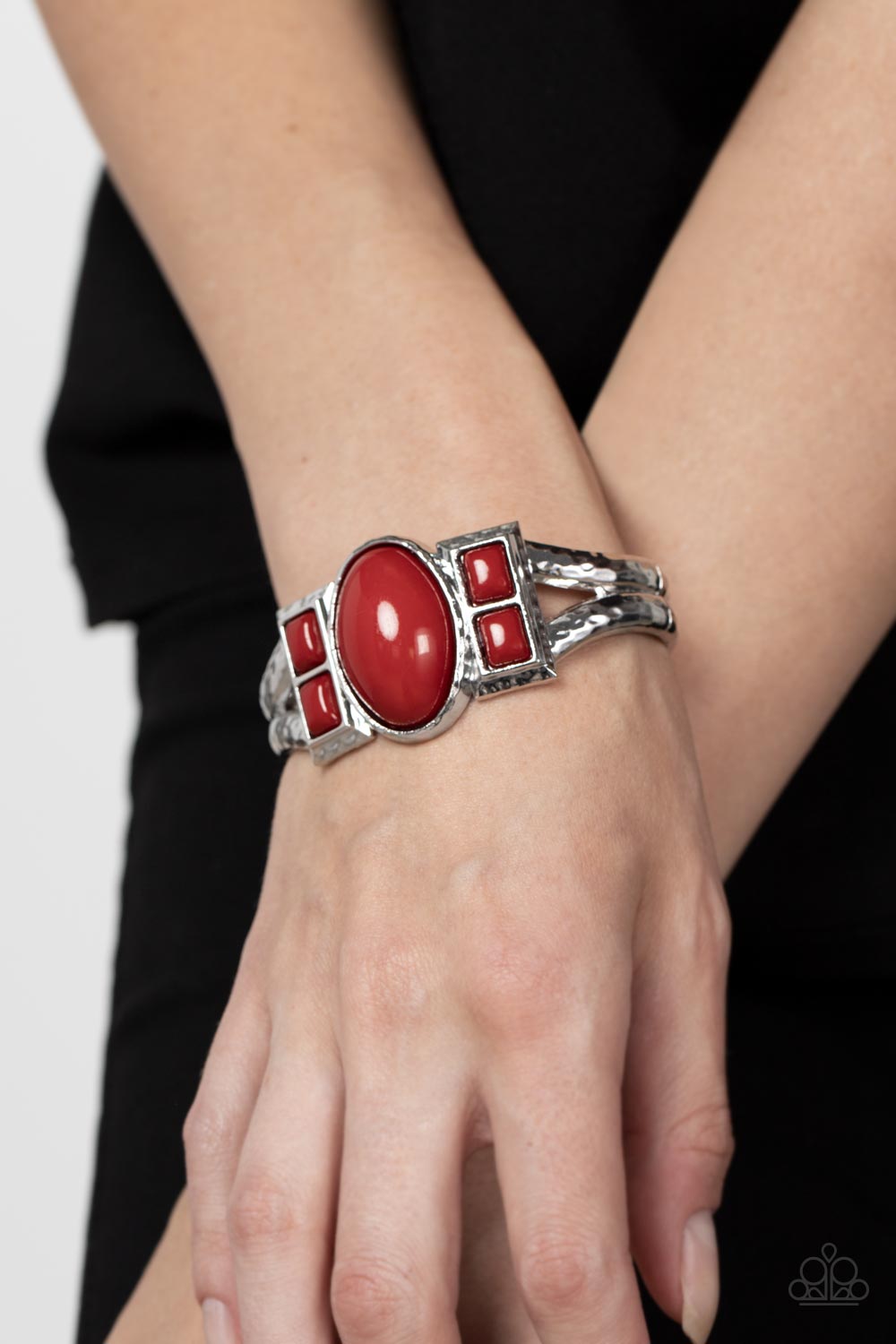 Paparazzi ♥ A Touch of Tiki - Red ♥  Bracelet
